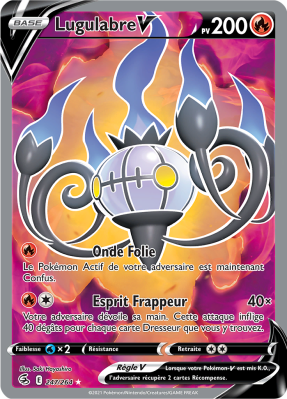 Carte Pokémon Lugulabre-V 247/264 Ultra Rare Poing de Fusion