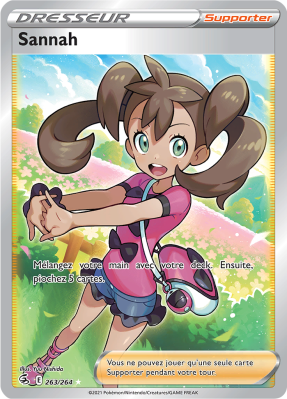 Carte Pokémon Sannah 263/264 Ultra Rare Poing de Fusion