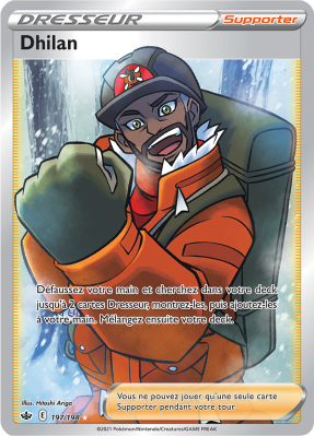 Carte Pokémon Dhilan 197/198 Ultra Rare Règne de Glace