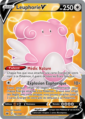 Carte Pokémon Leuphorie-V 182/198 Ultra Rare Règne de Glace