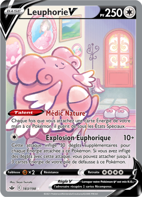 Carte Pokémon Leuphorie-V 183/198 Ultra Rare Règne de Glace
