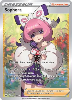 Carte Pokémon Sophora 194/198 Ultra Rare Règne de Glace