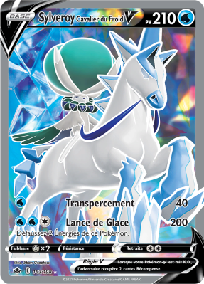Carte Pokémon Sylveroy Cavalier du Froid-V 163/198 Ultra Rare Règne de Glace