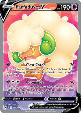 Carte Pokémon Farfaduvet-V 160/172 Ultra Rare Stars Étincelantes