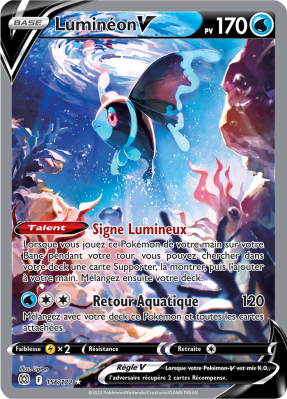 Carte Pokémon Luminéon-V 156/172 Ultra Rare Stars Étincelantes