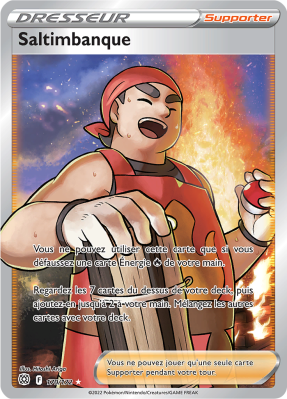 Carte Pokémon Saltimbanque 170/172 Ultra Rare Stars Étincelantes