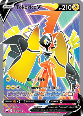 Carte Pokémon Tokorico-V 147/163 Ultra Rare Styles de Combat