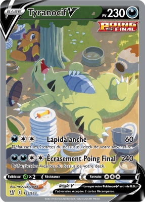 Carte Pokémon Tyranocif-V 155/163 Ultra Rare Styles de Combat