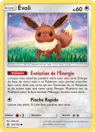 Carte Pokémon Évoli 101/149 Commune Soleil et Lune (JCC)