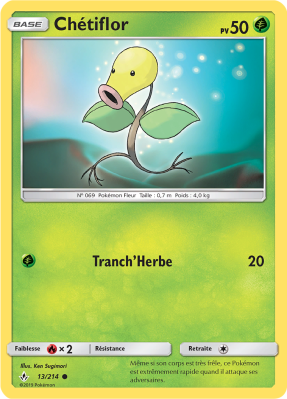 Carte Pokémon Chétiflor 13/214 Commune Alliance Infaillible