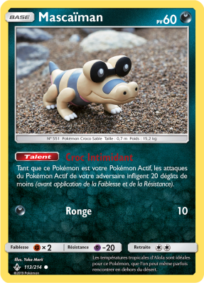 Carte Pokémon Mascaïman 113/214 Commune Alliance Infaillible
