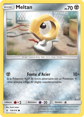 Carte Pokémon Meltan 128/214 Commune Alliance Infaillible