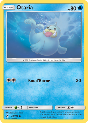 Carte Pokémon Otaria 44/214 Commune Alliance Infaillible