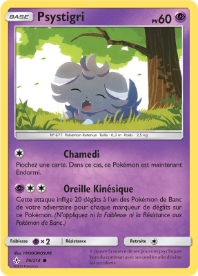 Carte Pokémon Psystigri 79/214 Commune Alliance Infaillible
