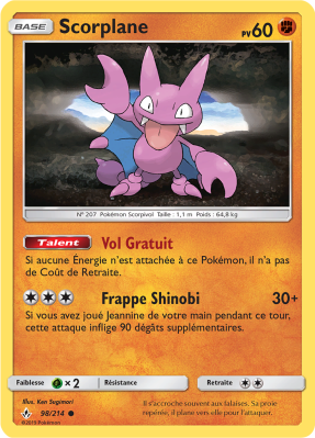 Carte Pokémon Scorplane 98/214 Commune Alliance Infaillible