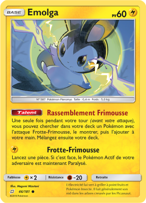 Carte Pokémon Emolga 46/181 Commune Duo de Choc