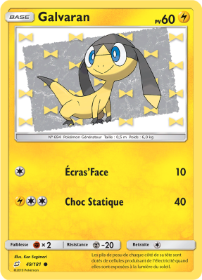 Carte Pokémon Galvaran 49/181 Commune Duo de Choc