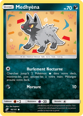 Carte Pokémon Medhyèna 86/181 Commune Duo de Choc