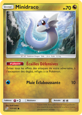 Carte Pokémon Minidraco 117/181 Commune Duo de Choc