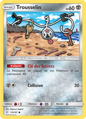 Carte Pokémon Trousselin 110/181 Commune Duo de Choc