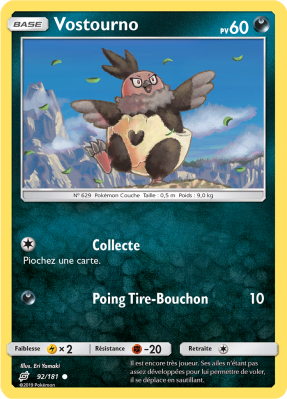 Carte Pokémon Vostourno 92/181 Commune Duo de Choc