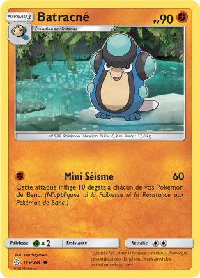 Carte Pokémon Batracné 116/236 Commune Éclipse Cosmique