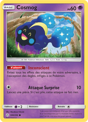 Carte Pokémon Cosmog 100/236 Commune Éclipse Cosmique