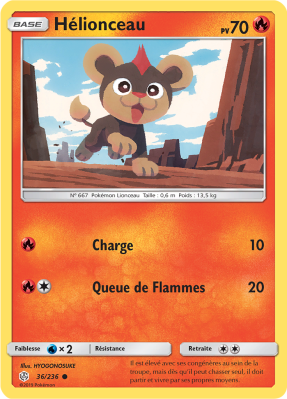 Carte Pokémon Hélionceau 36/236 Commune Éclipse Cosmique