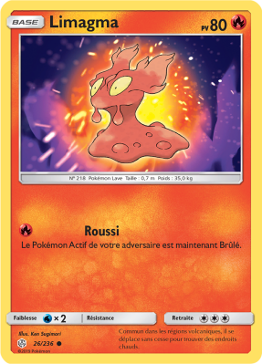 Carte Pokémon Limagma 26/236 Commune Éclipse Cosmique