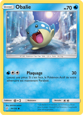 Carte Pokémon Obalie 50/236 Commune Éclipse Cosmique