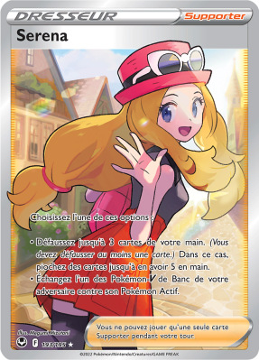 Carte Pokémon Serena 193/195 Ultra Rare Tempête Argentée