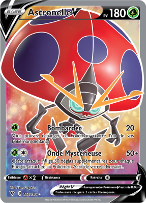 Carte Pokémon Astronelle-V 166/185 Ultra Rare Voltage Éclatant