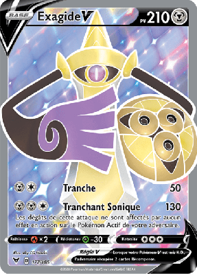 Carte Pokémon Exagide-V 177/185 Ultra Rare Voltage Éclatant