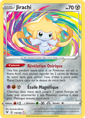 Carte Pokémon Jirachi 119/185 Ultra Rare Voltage Éclatant