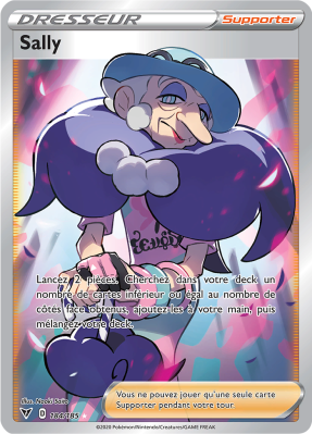 Carte Pokémon Sally 184/185 Ultra Rare Voltage Éclatant