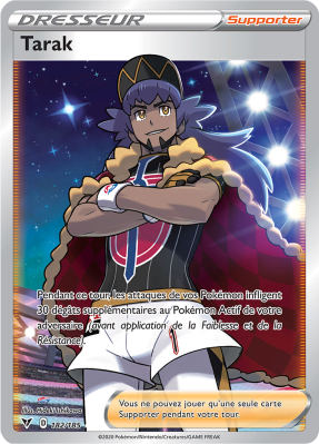 Carte Pokémon Tarak 182/185 Ultra Rare Voltage Éclatant