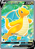 Carte Pokémon Dracolosse-V 076/078 Ultra Rare Pokémon GO (JCC)