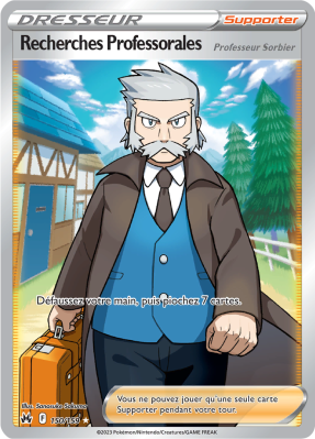 Carte Pokémon Recherches Professorales 150/159 Ultra Rare Zénith Suprême