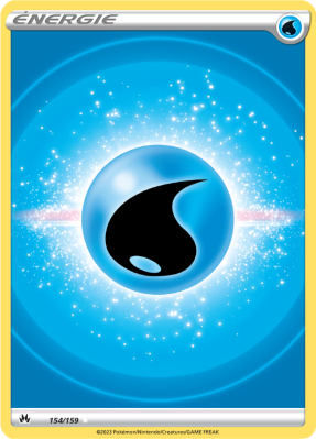 Carte Pokémon Énergie Eau de base 154/159 Ultra Rare Zénith Suprême
