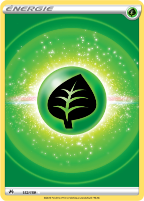 Carte Pokémon Énergie Plante de base 152/159 Ultra Rare Zénith Suprême