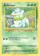 Carte Pokémon Bulbasaur 001/034 Aucune Pokémon Trading Card Game Classic