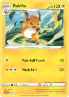 Carte Pokémon Raichu 009/034 Aucune Pokémon Trading Card Game Classic