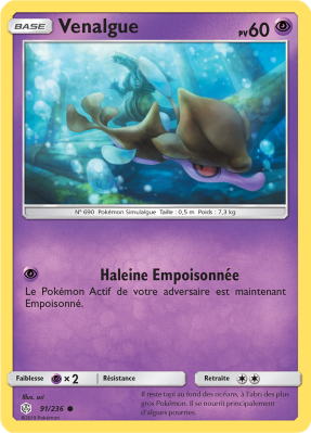 Carte Pokémon Venalgue 91/236 Commune Éclipse Cosmique