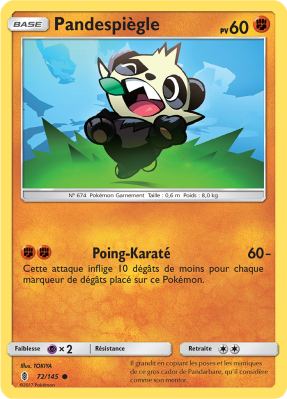 Carte Pokémon Pandespiègle 72/145 Commune Gardiens Ascendants