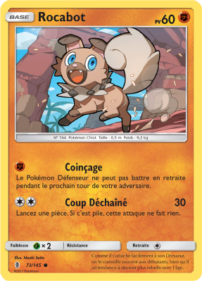 Carte Pokémon Rocabot 73/145 Commune Gardiens Ascendants
