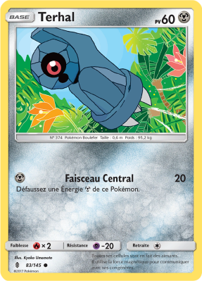 Carte Pokémon Terhal 83/145 Commune Gardiens Ascendants