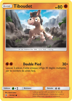Carte Pokémon Tiboudet 75/145 Commune Gardiens Ascendants