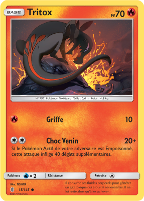 Carte Pokémon Tritox 15/145 Commune Gardiens Ascendants