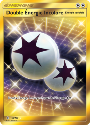 Carte Pokémon Double Énergie Incolore 166/145 Gold Gardiens Ascendants