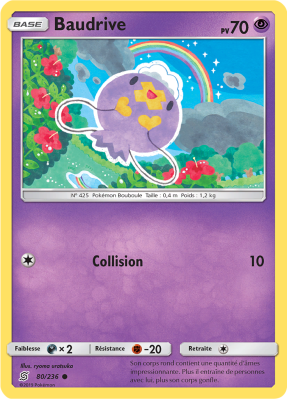 Carte Pokémon Baudrive 80/236 Commune Harmonie des Esprits
